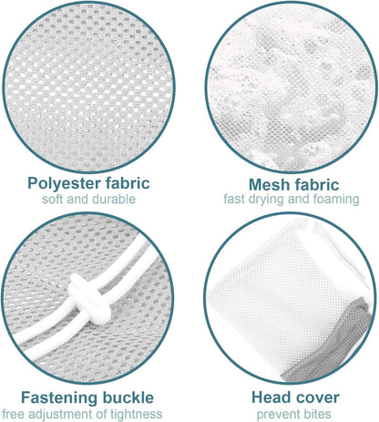 Cat Bathing Bag, Breathable Mesh Anti Scratch Adjustable Cat Grooming Bag for Nail Trimming, Bathing Polyester Soft Cat Washing Bag