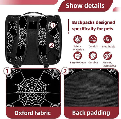 Spider Web 1 (2) Pet Carrier Airline Approved Pet Carrier Bag Dog Carrier for Small Medium Cats Dogs Puppies Kitten