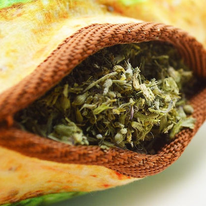 Doggijuana Tuffer Chewer Plush Dog Toy | Funny Dog Toy Plush with Juananip Catnip for Dogs | Calming Aid for Dogs | Interactive Squeaky Chew Toy for Play (Avocado Toast)