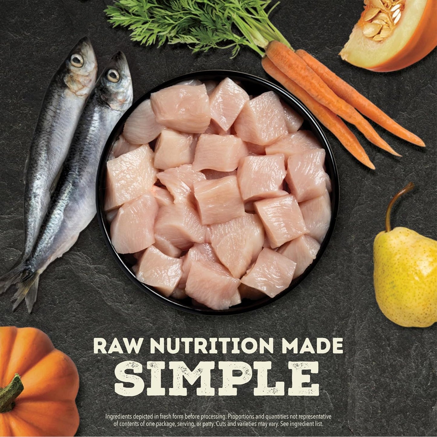 ACANA Grain-Free High Protein Freeze Dried Dog Food & Topper Free-Run Chicken Recipe Morsels 8oz Bag