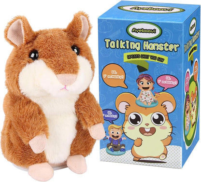 Ayeboovi Toddler Toys Talking Hamster Repeats What You Say Interactive Fun Kids Toys for Ages 2-4 Christmas Birthday Gift | Stuffed Animals Autism Toy Gifts for 2 3 4 5+ Year Old Girls Boys