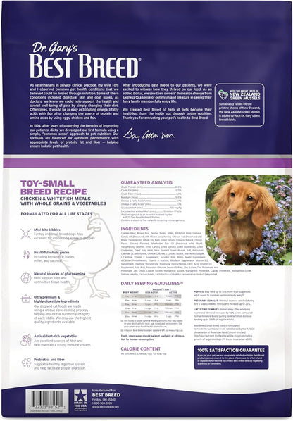 Best Breed Dr. Gary's Small Breed Recipe Made in USA [Natural Dry Dog Food for All Breeds and Sizes] - 13lbs