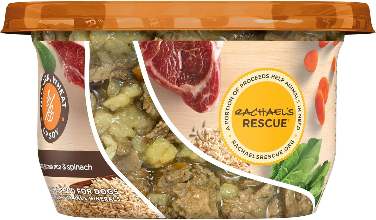 Nutrish Rachael Ray Premium Natural Wet Dog Food, Savory Lamb Stew Recipe, 8 Ounce Tub (Pack of 8)