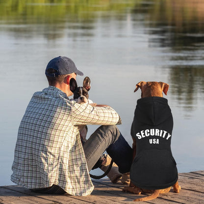 Dog Sweaters for Large Dogs Security Hoodie Warm Cozy Brushed Fleece Interior Clothes Sweatshirt with Pocket Dog Hoodie for Large Dogs(XL)