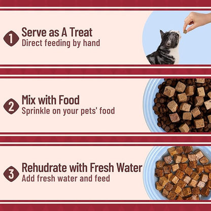 Just Try 8.82 oz Freeze-Dried Beef Liver for Dogs & Cats – Single Ingredient Dog Treats & cat Treats, High Protein, Grain-Free, Rich in Iron & Vitamin A,Healthy Training Treats