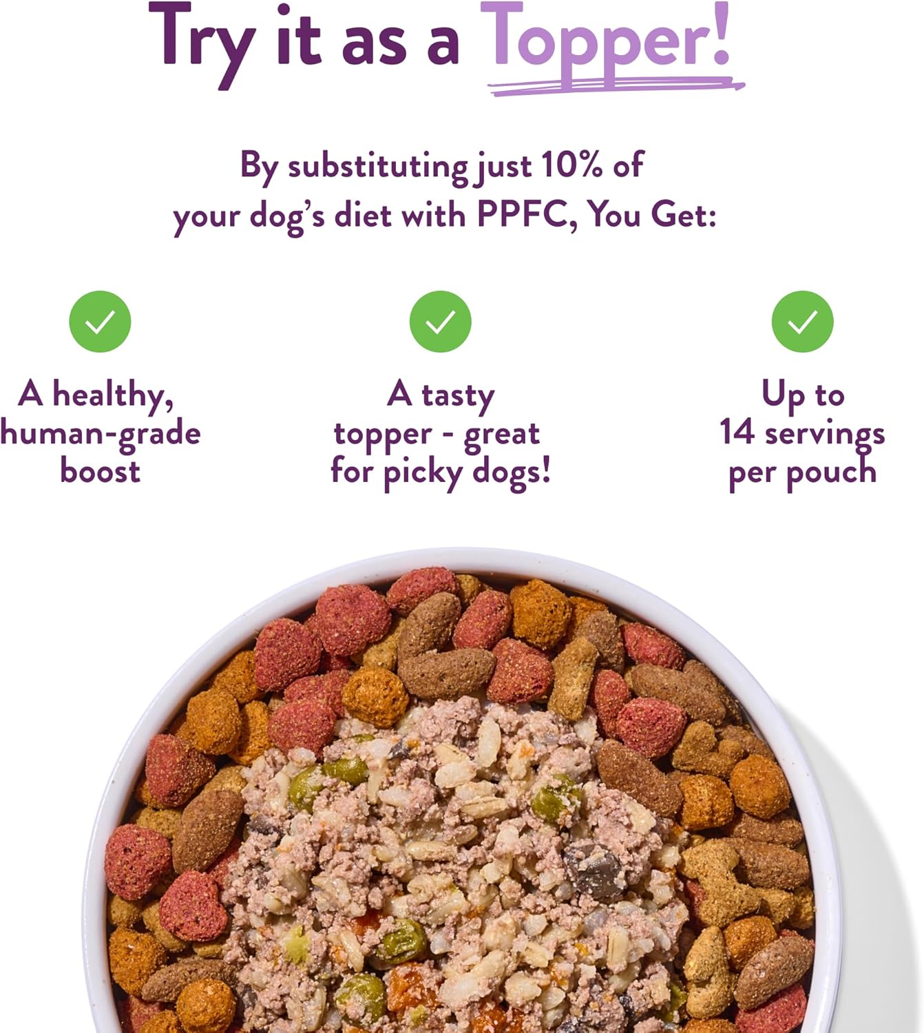 Portland Pet Food Company Fresh Dog Food Pouches - Human-Grade Toppers Wet Pet Meal & Mixers - Gluten-Free Limited Ingredient Winnie's Lamb N' Rice - Large & Small Breed Puppy & Senior Dogs - 8 Pack