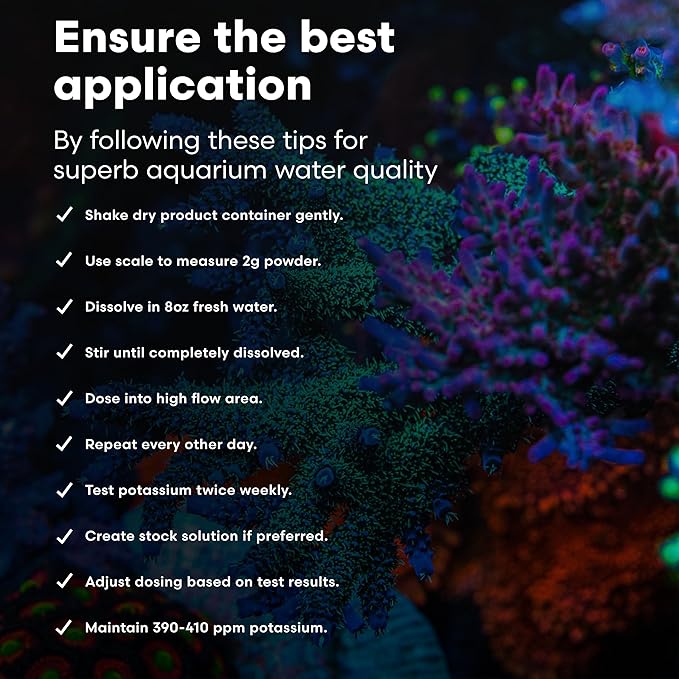 Brightwell Aquatics Potassion-P High-Purity Potassium Supplement for Reef Aquariums Supports Coral Growth & Color Enhances Blue Pigmentation Restores Potassium, 4.8kg