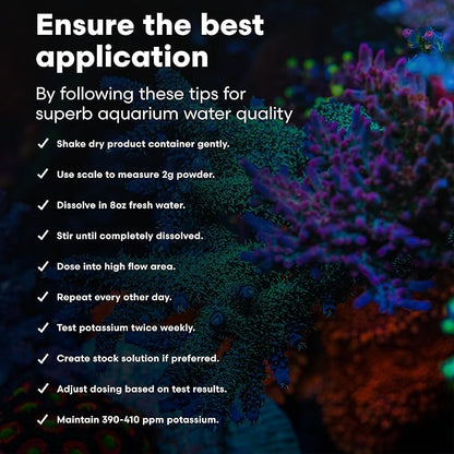 Brightwell Aquatics Potassion-P High-Purity Potassium Supplement for Reef Aquariums Supports Coral Growth & Color Enhances Blue Pigmentation Restores Potassium, 4.8kg