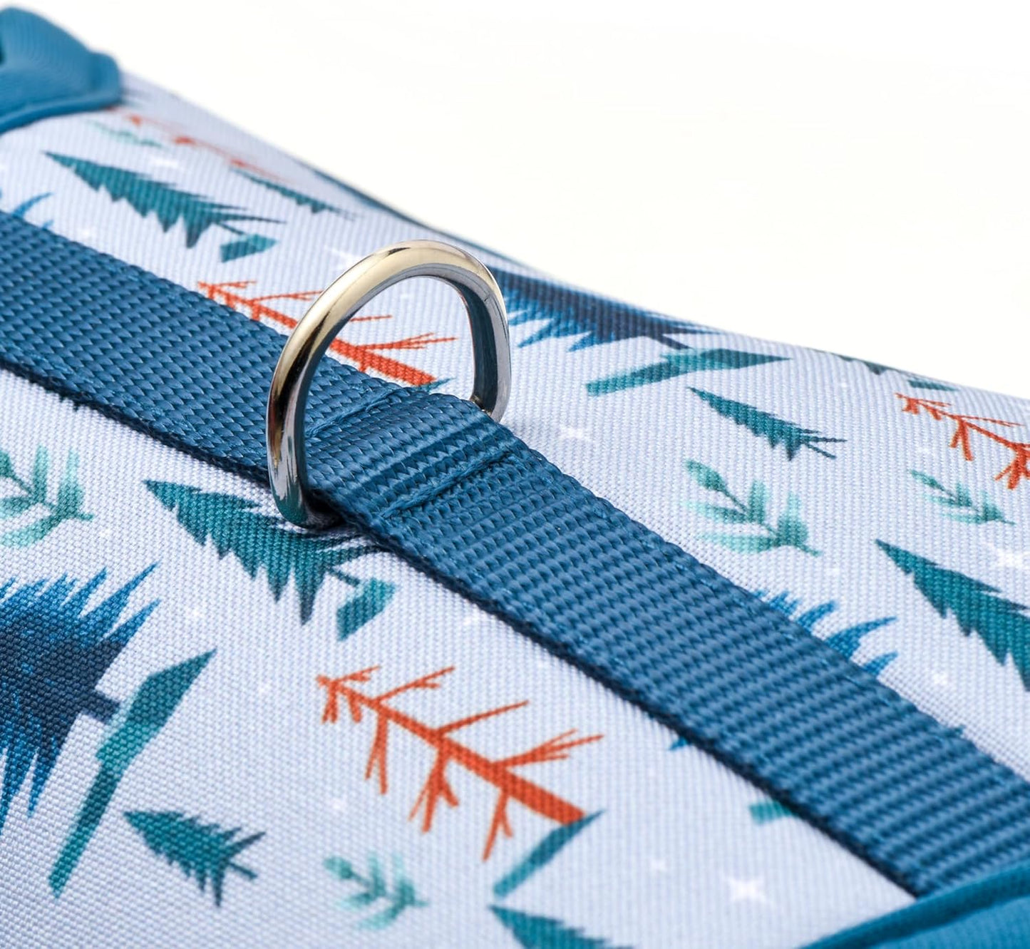 Mile High Life Dog Harness, Air Mesh Floral Vest Harness for 20 lbs Small Dogs & Cats, Easy Get on Adjustable Easy Closures Both Neck and Chest(Gray Tree, XS Chest 14"-16")