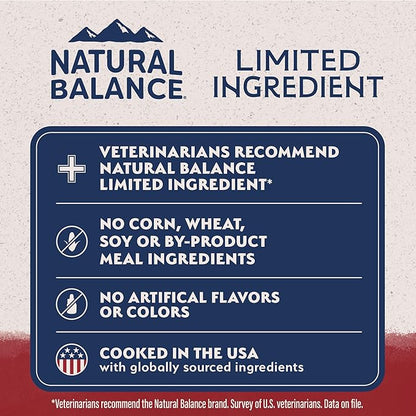 Natural Balance Limited Ingredient Adult Grain-Free Dry Dog Food, Reserve Sweet Potato & Bison Recipe, 4 Pound (Pack of 1)