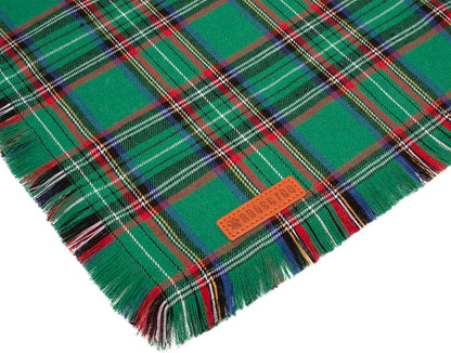 ADOGGYGO Christmas Dog Bandanas with Tassels, Stylish Plaid Dog Scarf Bib, Premium Cotton Fabric, Red Green Christmas Bandanas for Small Dogs Puppies (Small)