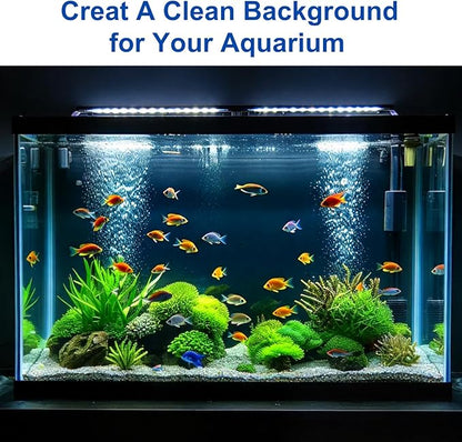 ELEBOX Aquarium Background Blue Black Fish Tank Background Wallpaper Double-Sided Aquarium Backing Paper, Aquarium Decorations for 10 Gallon 20 Gallon Aquarium 15.7" x 32.3"