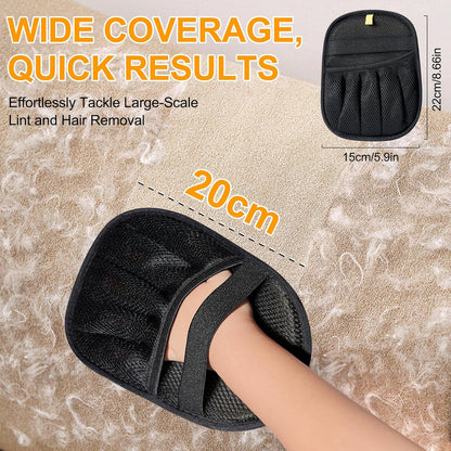 Pet Hair Removal Gloves - Electrostatic Pet Hair Removal Grooming Gloves,Reusable Cat & Dog Hair Remover for Couch, Furniture, Carpet, Curtain, Pet Grooming Mitt (1 PCS)