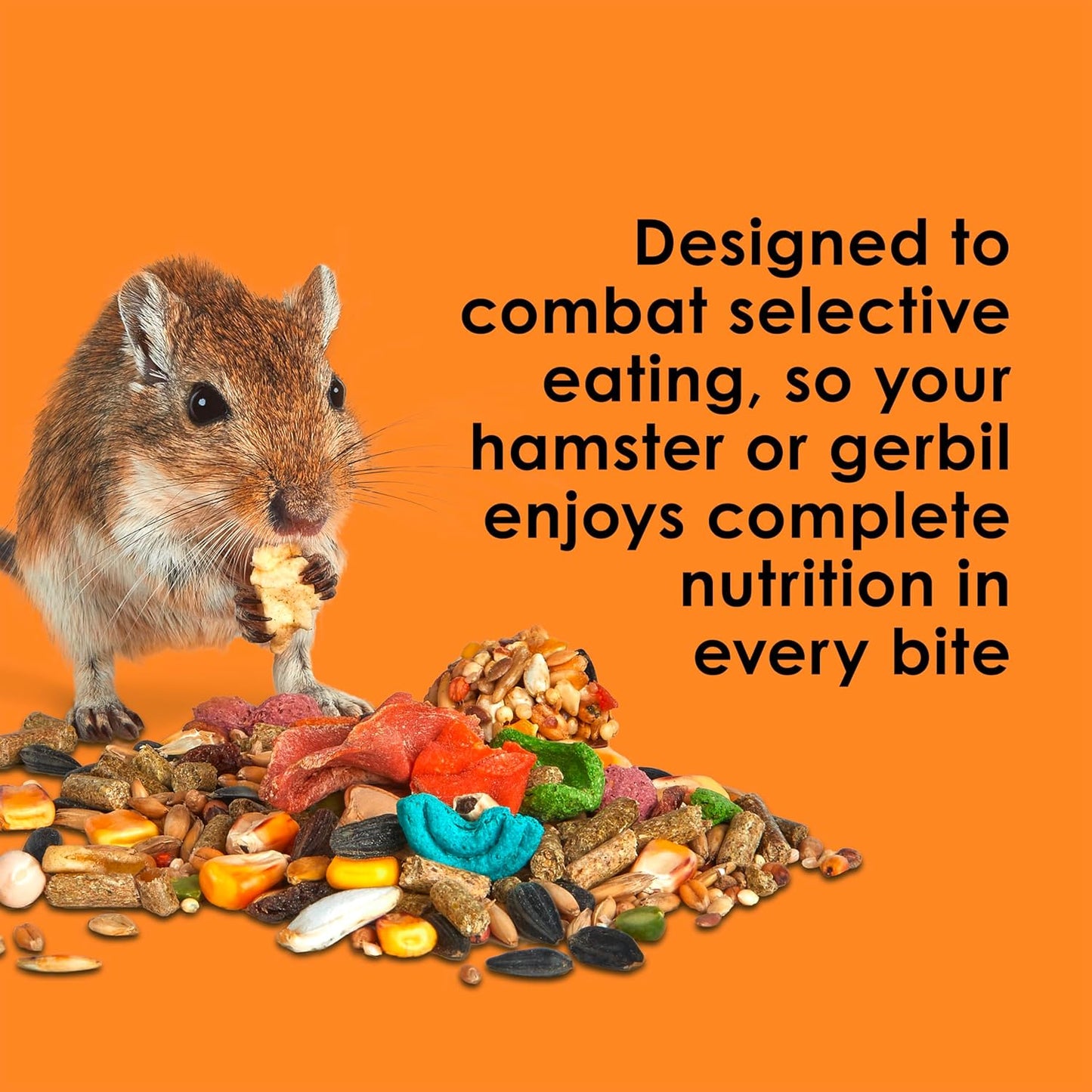 Kaytee Fiesta Hamster and Gerbil Food Flavor Medley 15 Pounds