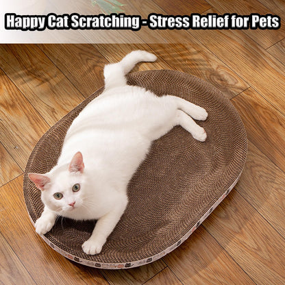 Cat Scratch Pad, 4 Pack Cardboard Cat Scratcher Pad Board Bed Bowl Cat Scratch Bed, Cat Scratcher Bed for Cats Grinding Claw Furniture Protector Indoor