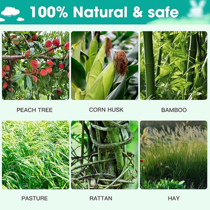 Natural Reedgrass Chew Toy Basket for Small Pets – Hanging Rodent Dental Toys with Hay Lollipop, Apple Sticks, Sweet Bamboo (Hamsters, Rabbits, Chinchillas, Guinea Pigs)