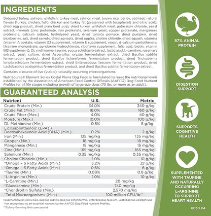 NutriSource Element Series Coastal Plains Dry Dog Food, Turkey, Salmon, and Whitefish, 24LB