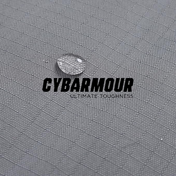 Cybarmour Chew Proof Dog Bed - Orthopedic Indestructible Dog Crate Pad - Outdoor Waterproof Kennel Mat for Aggressive Chewers - Extra Large Breeds & Fits 48-Inch Crate - 47"x29", Limestone