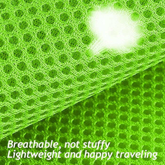 shudyear Summer cat Chest Harness and Leash, Anti-Escape Adjustable Soft mesh cat Leash and Chest Harness Set for All Types of Cats cat Vests (Size S,Green)