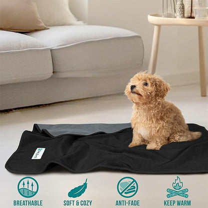 PetAmi Waterproof Pet Blanket Dog Bed Couch Cover for Furniture, Reversible Washable Soft Fleece