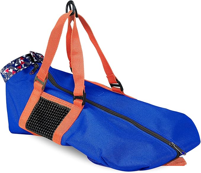 Cinf Cat Nail Clipping Cleaning Grooming Restraint Bag No Scratching Biting for Bathing Nail Trimming Injecting Examining(Navy Blue,M)