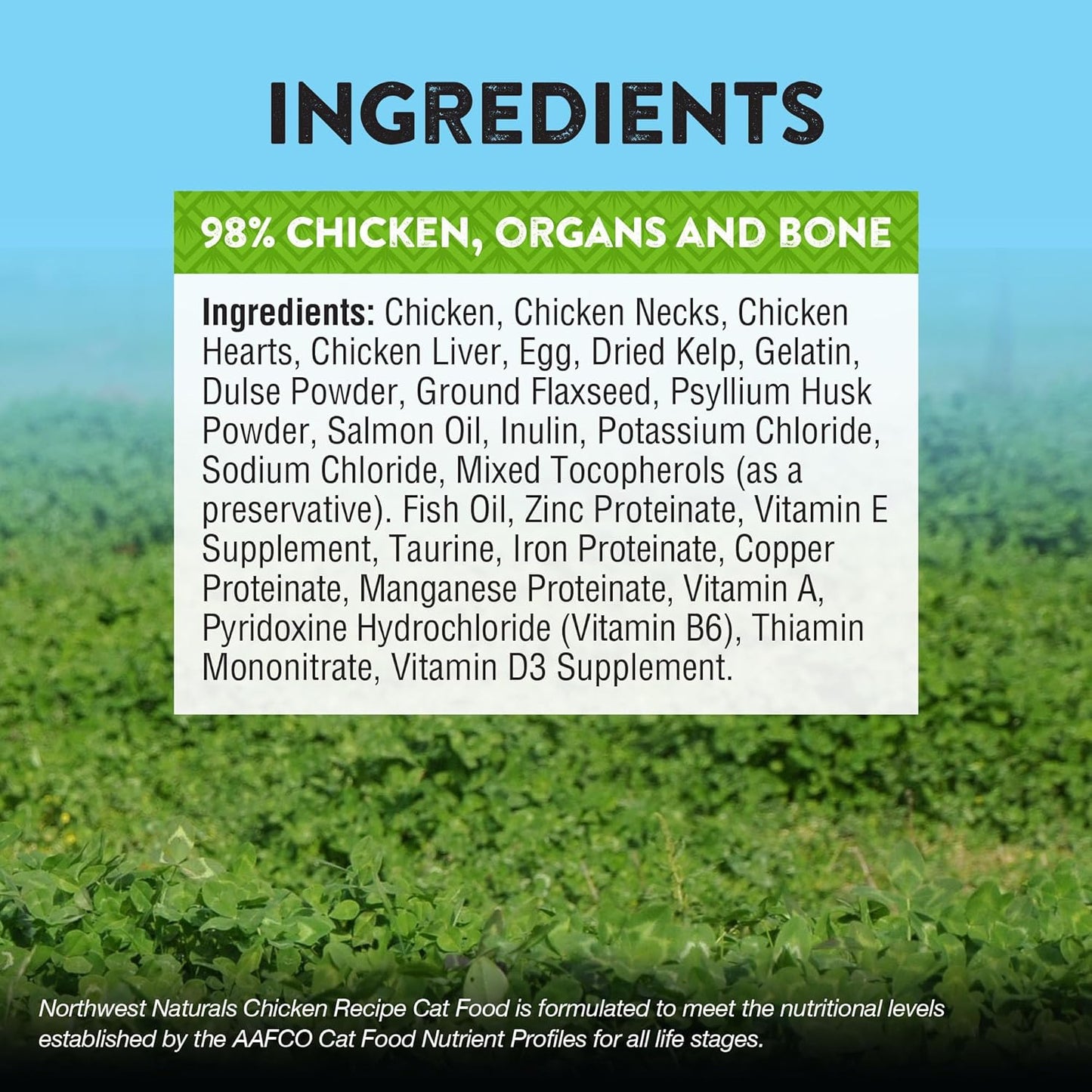 Northwest Naturals Freeze-Dried Chicken Cat Food - Bite-Sized Nibbles - Healthy, Limited, Human Grade Ingredients, All Natural, Proudly Made in USA, 11 Oz (Pack of 3)