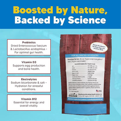 Equerry's Flock PRO Chick Boost Probiotic - Probiotics, Vitamins, Minerals and Electrolytes for Chickens | Chicken Vitamins and Supplements for All Poultry - 8oz