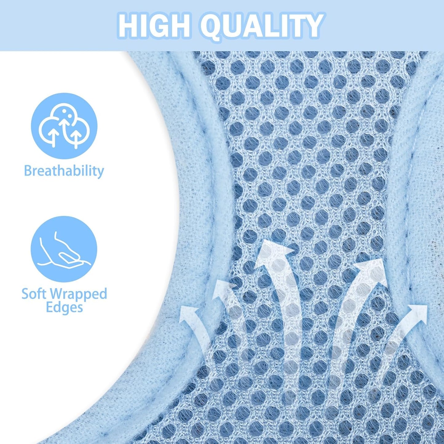 SCENEREAL Puppy Dog Harness with Leash Set for Small Medium Sized Dogs, Soft Mesh Step in Pet Harnesses and Leash, No Chock Plaid Adjustable No Pull Vest for Dogs Cats, Chihuahua,Bulldog (Blue M)