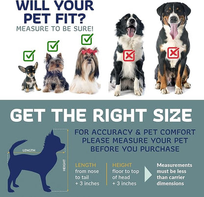 Katziela Rolling Pet Carrier Airline Approved - Pet Carrier with Wheels - Luxury Lorry - Deluxe TSA Approved Cat Carrier with 6 Wheels - Small Airline Approved Dog Carrier Trolley - Plane Carry On Bag