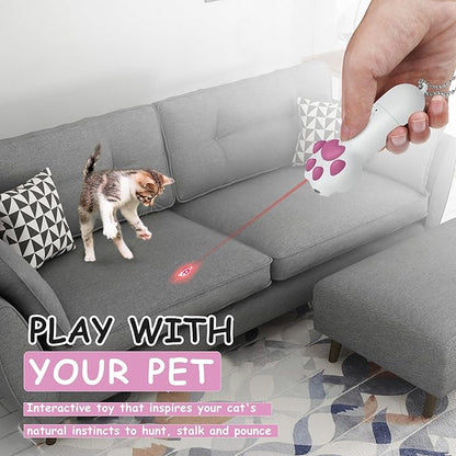 FYNIGO Interactive Cat Toys for Indoor Cats and Dogs,7 in 1 USB Rechargeable Cat Teaser Toy for Chasing and Exercise