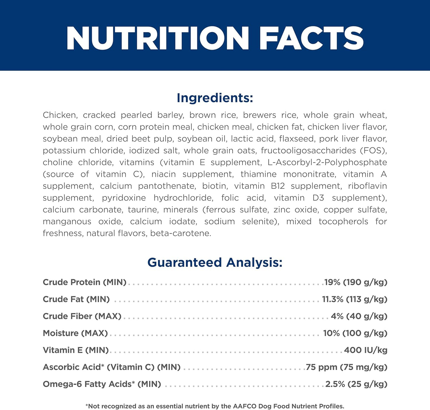 Hill's Science Diet Adult 1-6, Adult 1-6 Premium Nutrition, Small Kibble, Dry Dog Food, Chicken & Barley, 45 lb Bag