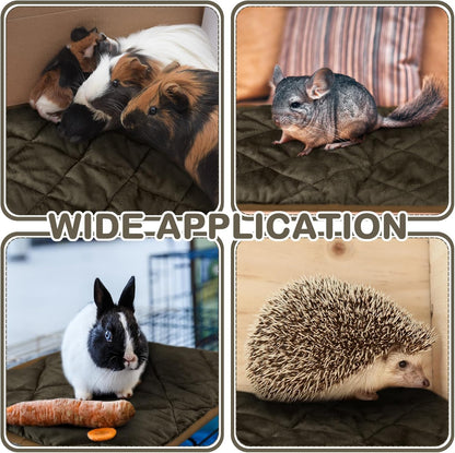 4 Pack Self Heating Cat Pad Self Warming Dog Mat Reflects Body Heat Extra Warm Thermal Pet Pad Washable Dog Cat Bed Crate Bed Mat Blanket(Coffee Color,16 x 20 Inch)