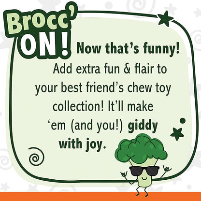 Nylabone Broccoli Power Chew Toy for Dogs, Dog Toys for Aggressive Chewers, Bacon & Cheese Flavor, Large Dogs - Up to 50 lbs, 1 Count