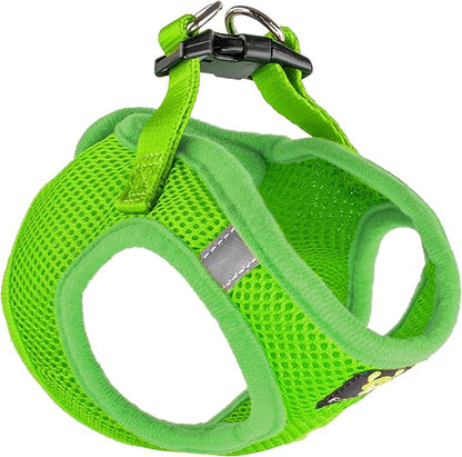 EcoBark Rapid Fastener Super Comfort Fully Adjustable Double Padded Step in Dog Harness (Small, Green)