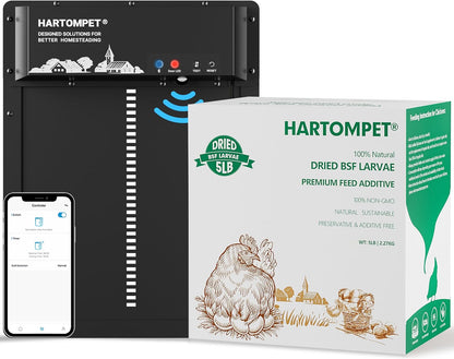 Dried Black Soldier Fly Larvae for Chickens - Non-GMO Poultry Feed Supplement, 85X More Calcium Than Mealworms,High-Protein Treats for Chickens, Hens, Ducks 5LB