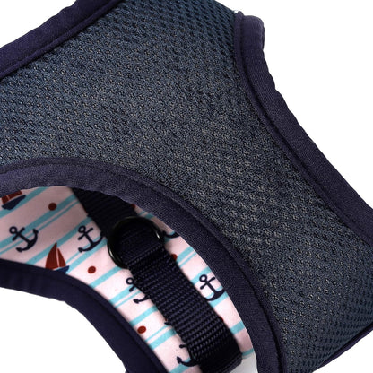 Mile High Life Step in Dog Harness for Small Dogs No Pull, Easy Get on Air Mesh Vest Harness, Adjustable Easy Closures Both Neck and Chest (White, XS Chest 11.4"-16.1")