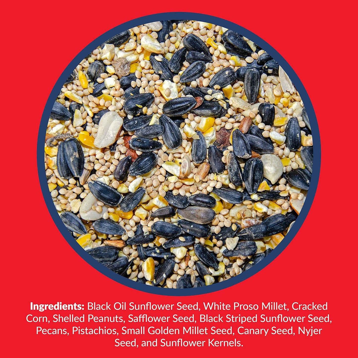 Lyric Supreme Wild Bird Seed for Outside Feeders - Wild Bird Food Mix with Nuts & Sunflower Seeds, Attracts Many Beautiful Songbirds, 13.5 lb (Pack of 3-4.5 lb Bags)