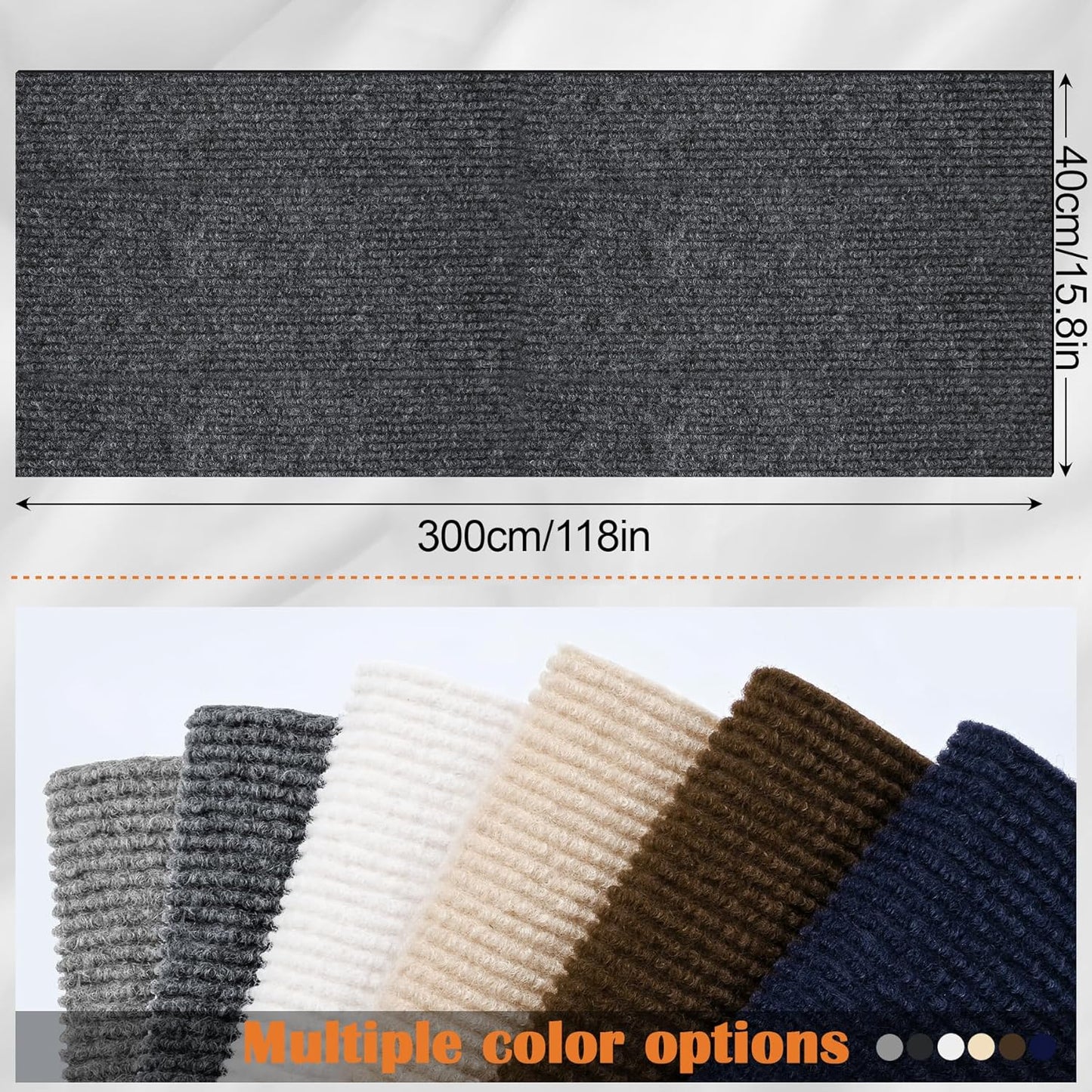 Cat Furniture Protector - 118" x 15.8" Trimmable Self-Adhesive Couch Scratch Protector from Cats, Cat DIY Climbing Couch Protector for Scratch Post Cat Tree Shelves Wall Indoor (Dark Gray)