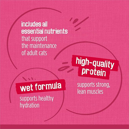 Purina Friskies Gravy Wet Cat Food Variety Pack, Surfin’ and Turfin’ Prime Filets Favorites - 48 ct. Can