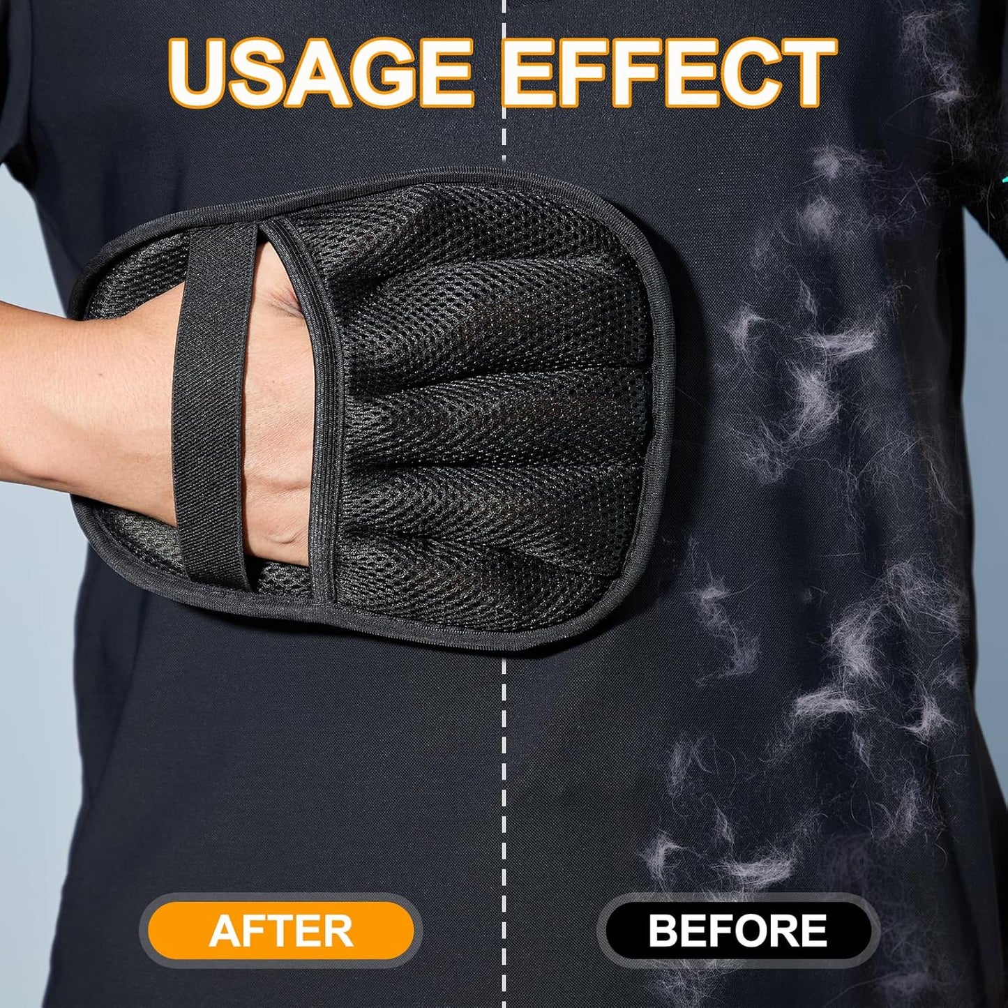 Pet Hair Removal Gloves - Electrostatic Pet Hair Removal Grooming Gloves,Reusable Cat & Dog Hair Remover for Couch, Furniture, Carpet, Curtain, Pet Grooming Mitt (1 PCS)