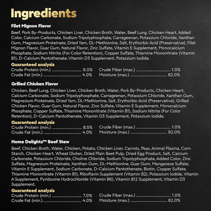 Cesar Wet Dog Food Home Delights & Classic Loaf in Sauce, Variety Pack, 3.5 oz. (36 Count, Pack of 1)