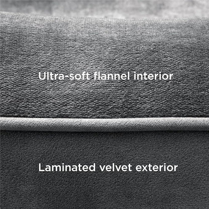 Bedsure XXL Orthopedic Dog Bed for Extra Large Dogs - Washable Giant Dog Cat Bed Waterproof, Comfort Dogs Couch Sofa with Washable Removable Cover, Pet Bed with Nonskid Bottom, Dark Grey, 52"