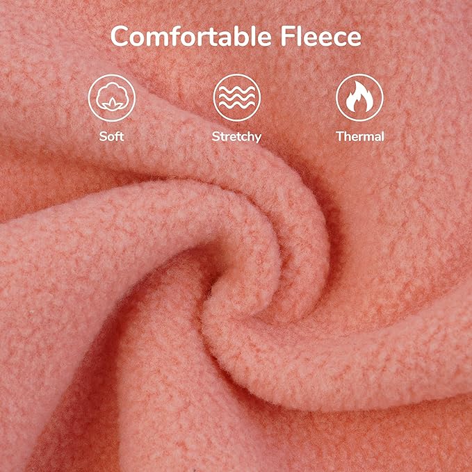 PUMYPOREITY Fleece Sphynx Cat Clothes, Warm Thick Cat Sweater, Soft Winter Coat for Hairless Cats, Cold Weather Pet Sweater for Dogs and Cats, Pink, L