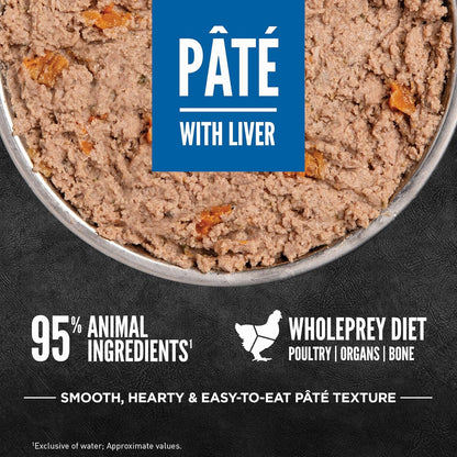 ORIJEN Pate Wet Dog Food Original Recipe with Liver 12.8oz Cans (12 Count)