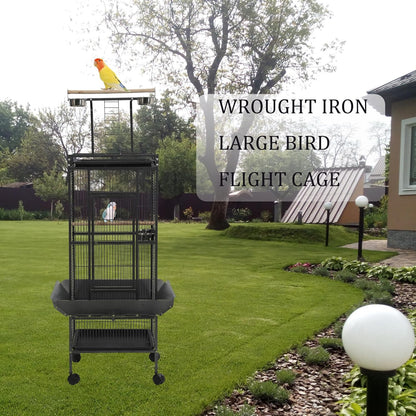 Large Bird Cages for Parakeets, Cockatiel Cage for Birds with Parrot Toys,Birdcage Covers for Night,Skirt Seed Catcher, Play Top for Conure Canary Finch Lovebird Pigeon Budgie Quaker Parrot