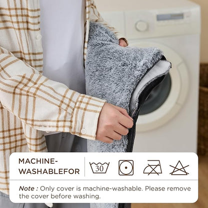 Bedsure Self Warming Cat Bed, Extra Warm Self Heating Pad for Cats & Dogs, Anti-Slip Medium Thermal Pet Mat Indoor with Removable Washable Cover, 29" x 19", Grey