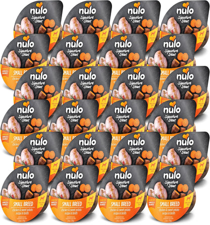 Nulo Small Breed Dog Signature Stew Chicken & Sweet Potato in Broth, 24 x 2.8 oz Cup
