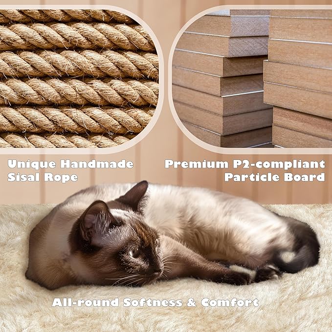 Yaheetech 54in Cat Tree Tower Condo Furniture Scratch Post for Kittens Pet House Play