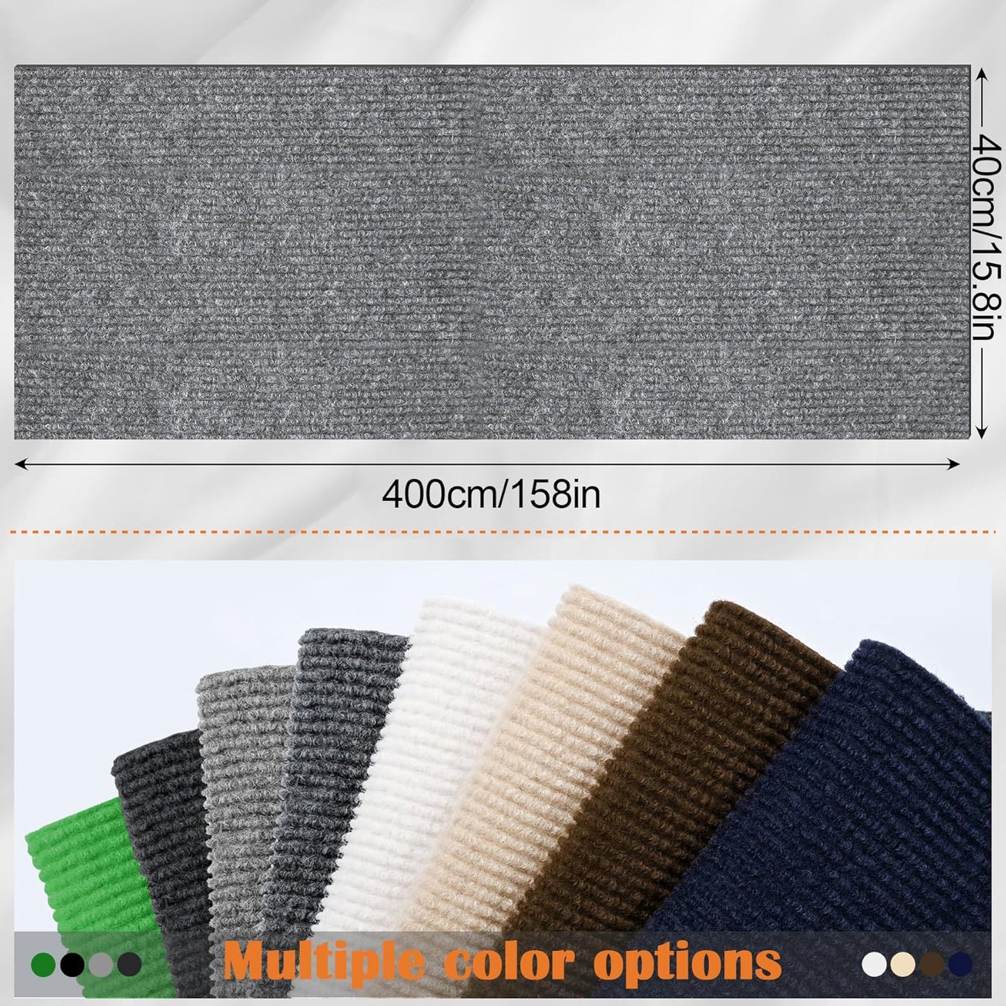 Cat Scratch Furniture Protector - 158" x 15.8" Trimmable Self-Adhesive Cats Claws Scratch Pads, DIY Cat Climbing Couch Protector for Scratch Post Cat Tree Replacement Indoor (Light Gray)