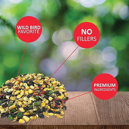 Lyric Wildlife Critter Food for Deer, Squirrels, Turkeys & Rabbits, Wild Bird Seed for Outside Feeders, 10 lb Bag